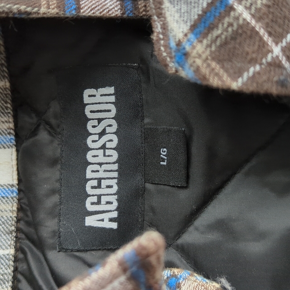 Men's Lined Plaid Button Up - Picture 2 of 4